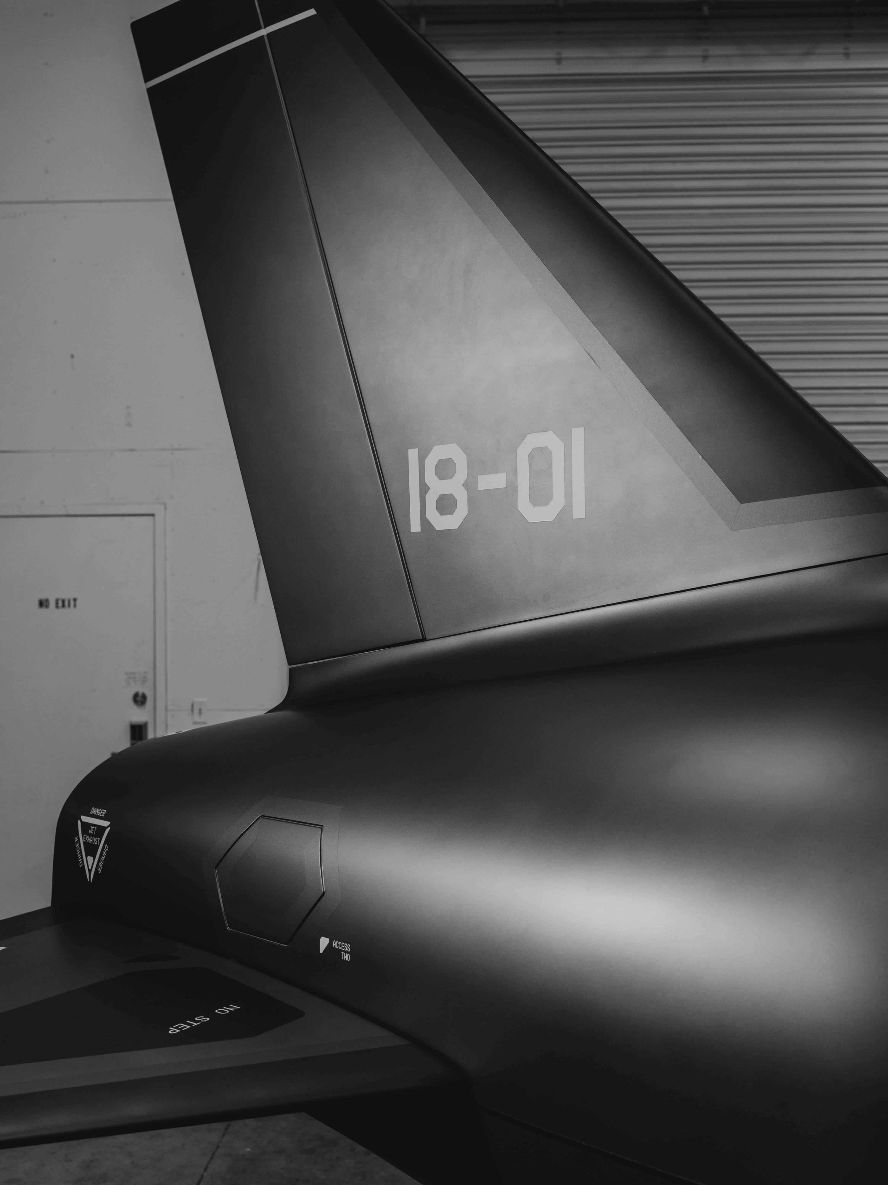 Anduril Fury aircraft mockup tail