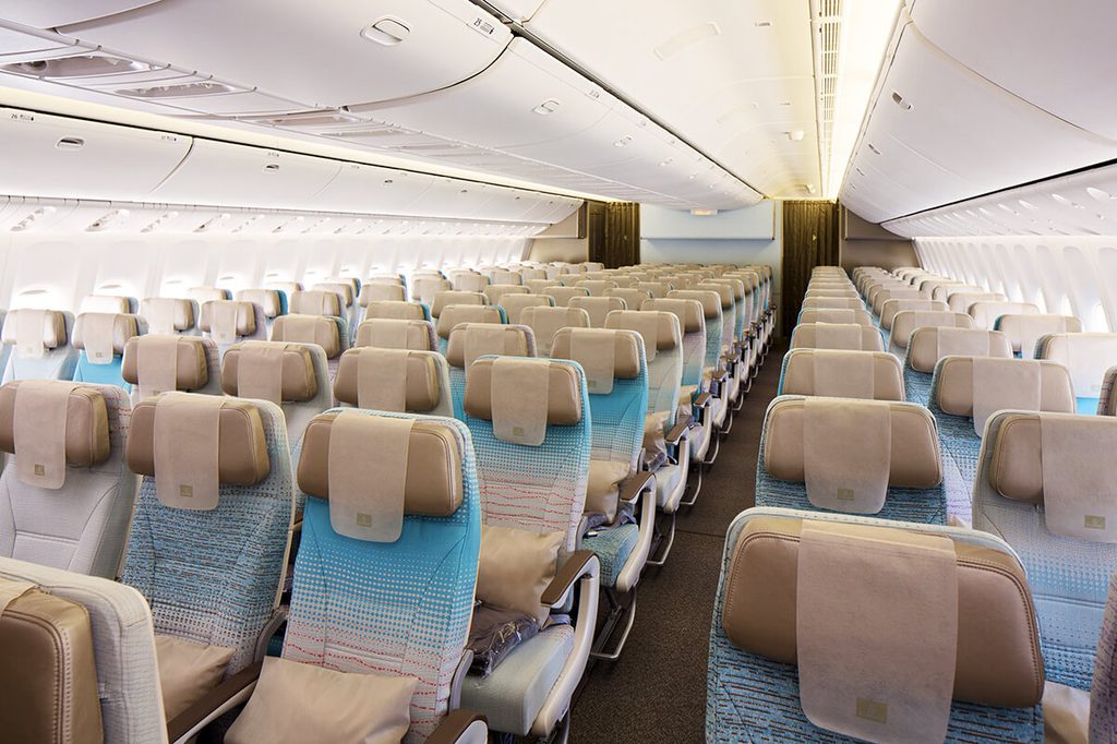 Emirates Economy Class cabin