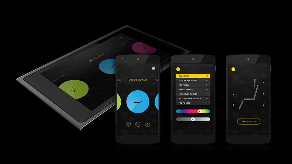 Airline user interface for seat controls