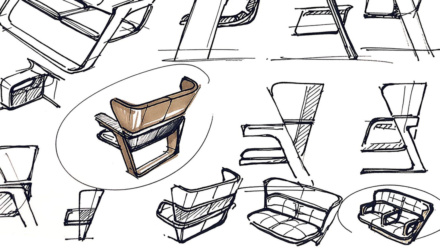 Virgin Hyperloop passenger pod seat sketches