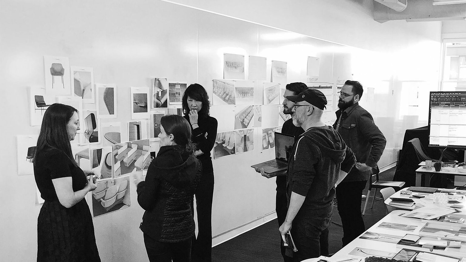 Teague and Virgin Hyperloop design team brainstorm