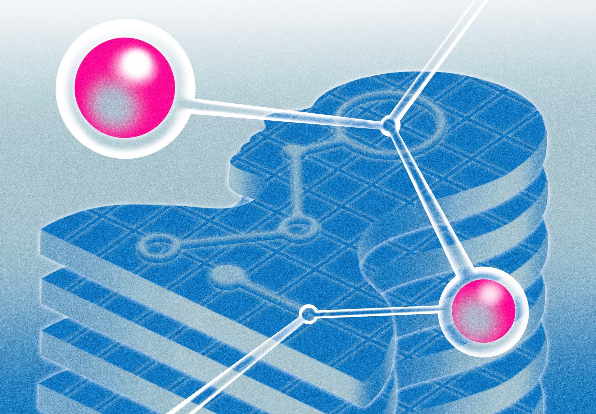 Illustrated artificial intelligence original Teague